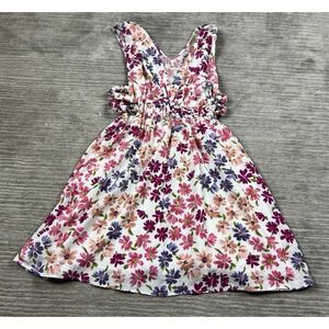 Liberty‎ Love Dress Womens Floral Sleeveless V-Neck Mini Open Sides Casual